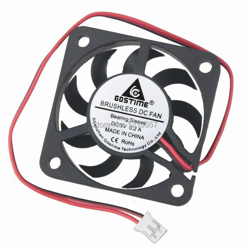 

20 штук в партии Gdstime DC вентилятор охлаждения 5 в 40 мм 2Pin 4 см 40x7 мм 4007