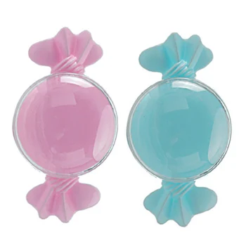

12Pcs 9x5x3cm Transparent Candy Boxes Sweet Plastic Shaped Case Storage Container Colorfull Party Wedding Supply Candy Box