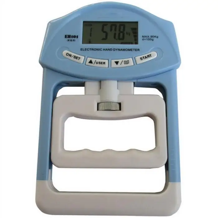 

Portable Digital LCD Dynamometer Hand Grip Power Measurement Body Building Gym Exercises Mucle Gripper Strength Meter 90kg/198Ib