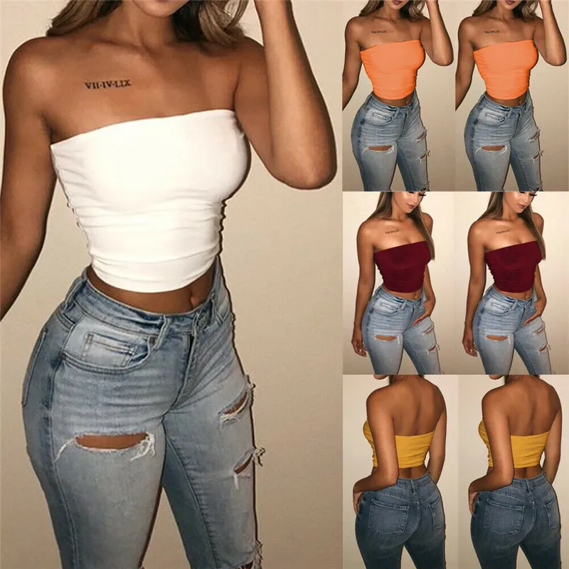

Women Sexy Casual Vest Sleeveless Summer Crop Top Fashion Tanks