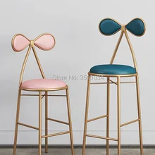 Барный стул-бабочка, туалетный столик, табурет 45 см/65 см/75 см, стул для отдыха, золотой табурет, современный обеденный стул