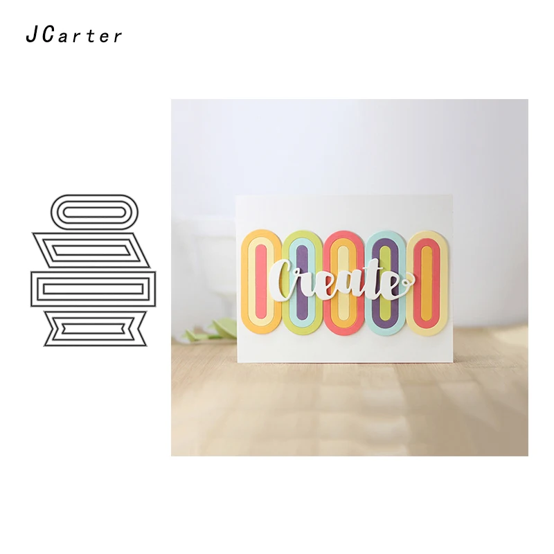 

JCarter Creative Background Cover Metal Cutting Dies for Scrapbooking DIY Album Embossing Folder Cards Frame Template Stencil