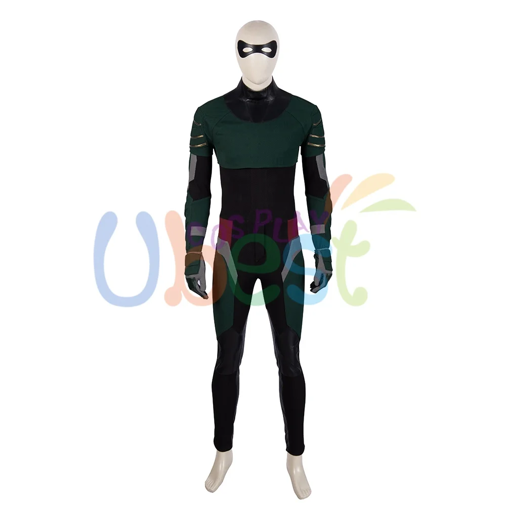 Titan Dick Grayson Richard Robin Nightwing Cosplay Costume Uniform Outfit Cape