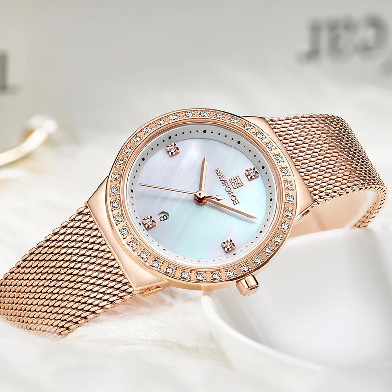 

Women Watches Luxury Brand Ladies Quartz Watch Female Stainless Steel Mesh Strap Thin Wrist Watch Fashion Clock Relogio Feminino