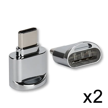 

10pcs/lot 2pcs USB 2.0 Type C USB-C to Micro SD SDXC TF Card Reader Adapter for Laptop & Cell Phone