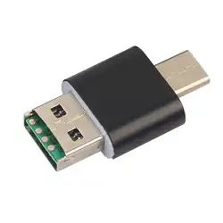 Алюминий сплав двойной Применение OTG картридер Тип-C USB2.0 2 в 1 OTG адаптер Максимальная 128 GB SD Card TF Card Reader