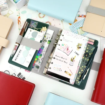 

MyPretties Vigorous 6 Hole Binder Organizer a5 a6 Vintage Notebook DIY Planner Agenda Diary Journals office Stationery