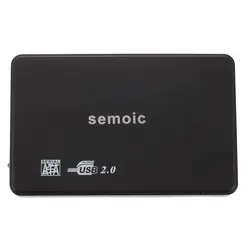 Semoic 2,5 дюймов SATA HDD жесткий диск HD USB 2,0 SLIM CASE BOX внешний адаптер + кабель