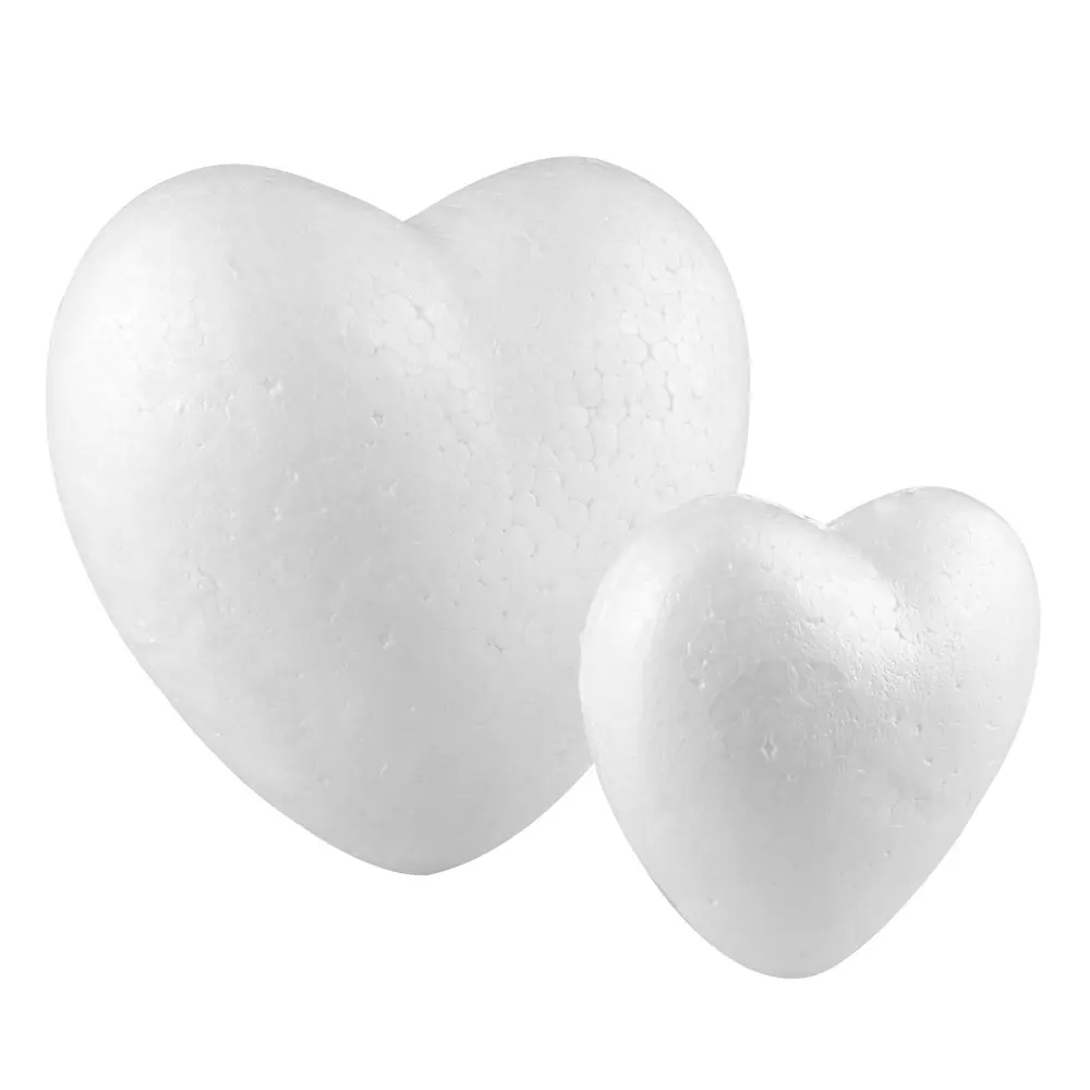 

Heart-shaped flower embryo Modelling Polystyrene Styrofoam Foam White Craft For DIY Christmas Party Decor Supplies Gifts x