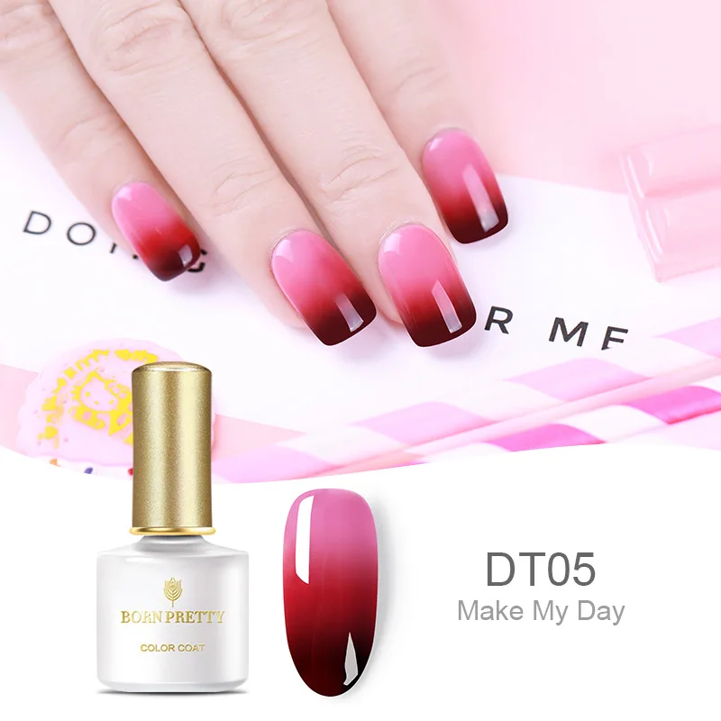 

Thermal Nail Polish 6ml Temperature Color Changing Varnish Lacquer Shimmer Colorful Nail Art Polish Liquid