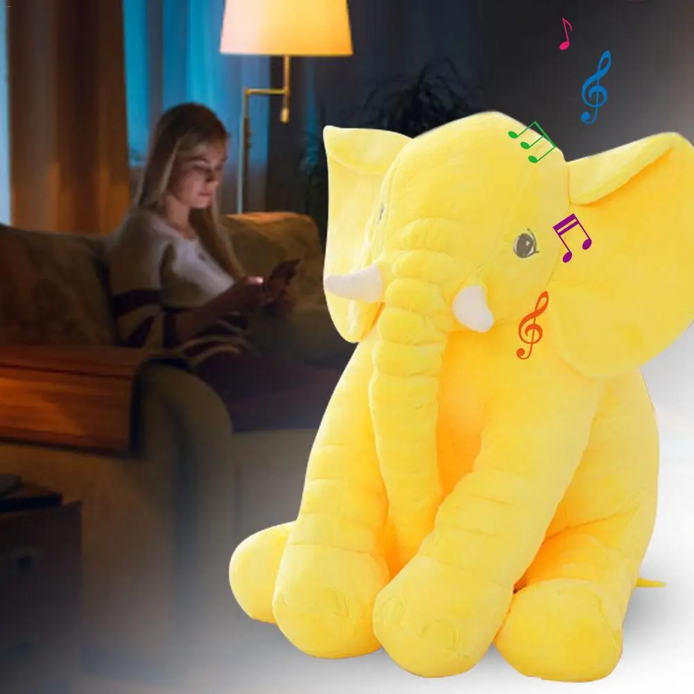 

Innovative Plush Toy Induction Light Music Elephant Plush Doll Holiday Birthday Supplies Toy For Kids Children Adult