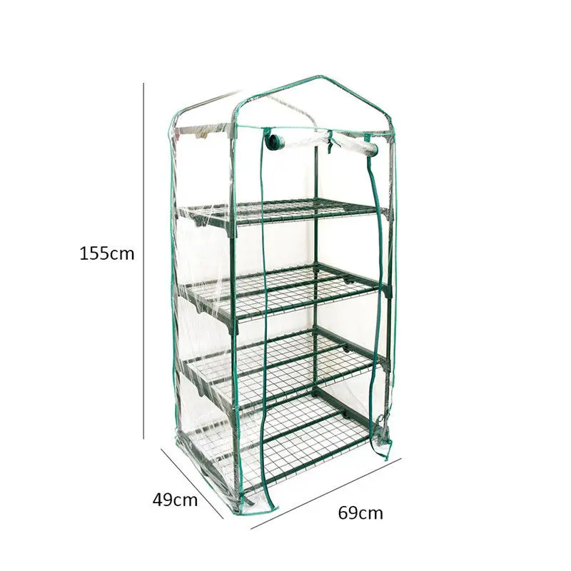 

Mini Greenhouse Walk In Grow Bag Green House PVC Cover Plastic Garden