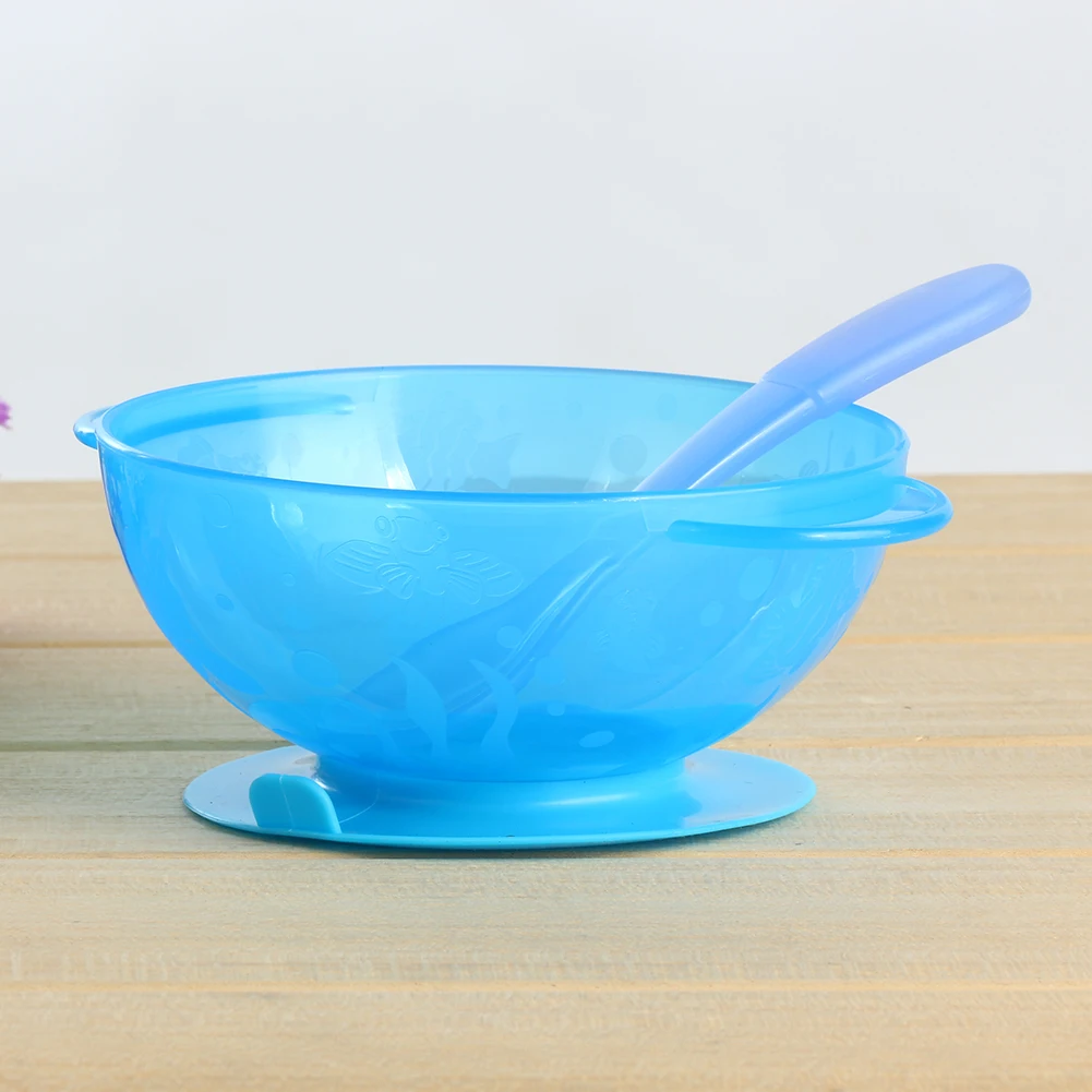 3pcs/Set Baby Feeding Bowl with Cover Temperature Sensing Spoon Infant Non-slip Sucker Bowl Spoon Kids Food Container Dishes Set 3pcs/Set Baby Feeding Bowl with Cover Temperature Sensing Spoon Infant Non-slip Sucker Bowl Spoon Kids Food Container Dishes Set