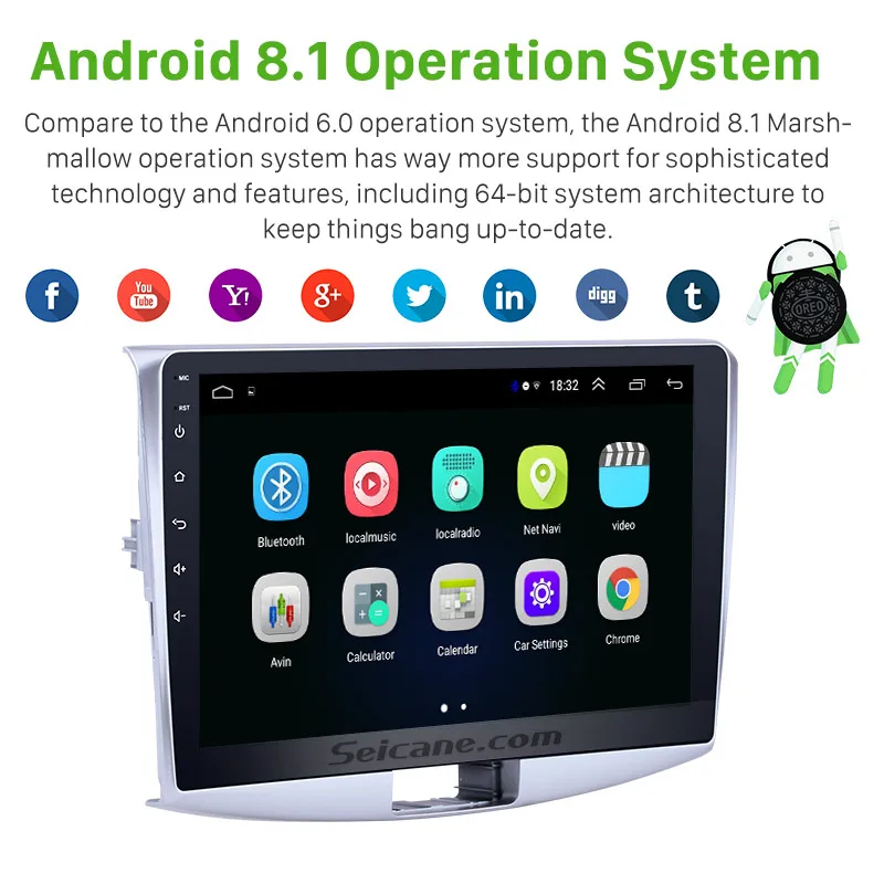 Seicane 10.1 بوصة 2Din الروبوت 8.1 سيارة رئيس وحدة لاعب راديو GPS نافي ل 2012 2013 2014 VW فولكس واجن Magotan b7 بورا جولف 6
