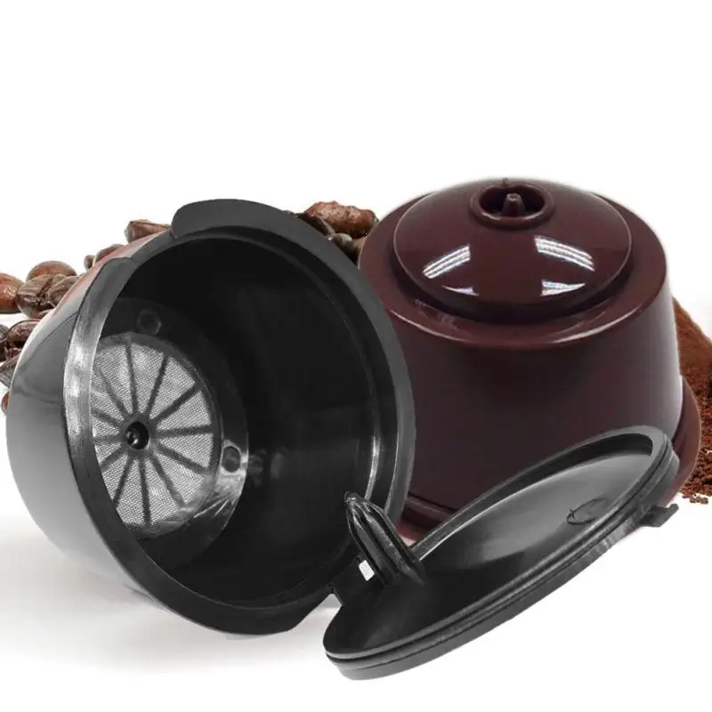 1Pc Reusable Refillable Coffee Capsule Pods Coffee Filters Brush Plastic For Coffee Maker Machine #A30 1Pc Reusable Refillable Coffee Capsule Pods Coffee Filters Brush Plastic For Coffee Maker Machine #A30