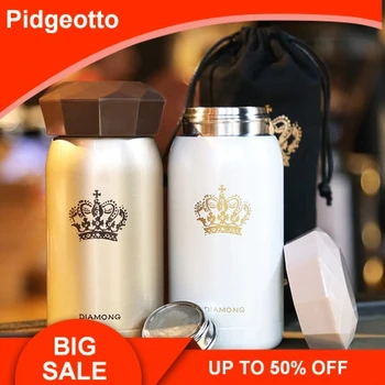 

300ml Cute Diamond Vacuum Thermos Mini Portable Student Children's Water Bottle 304 Stainless Steel Fashion Thermos Bottle