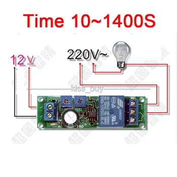 

DC 12V Infinite Cycle Delay Timing Timer Relay ON OFF Loop Module Time 10~1400S