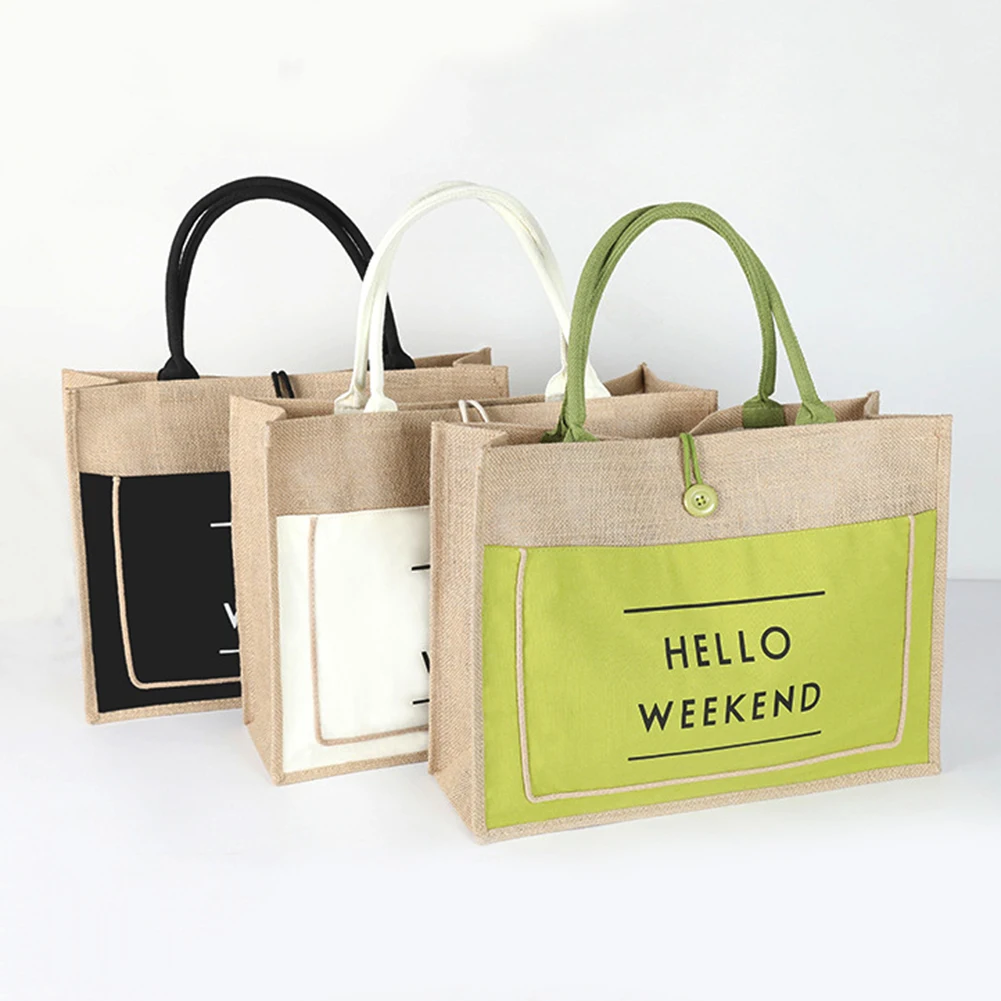 Повседневные женские льняные сумки с буквенным принтом, брендовые Дизайнерские Большие вместительные сумки для покупок, женские пляжные дорожные сумки на плечо, сумка тоут, клатч|Хозяйственные сумки|   | АлиЭкспресс
