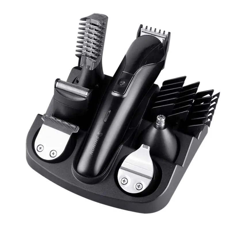 

SHINON Professional Hair Trimmer 6 In 1 Hair Clipper Shaver Sets Electric Shaver Beard Trimmer Hair Cutting Machine EU Plug