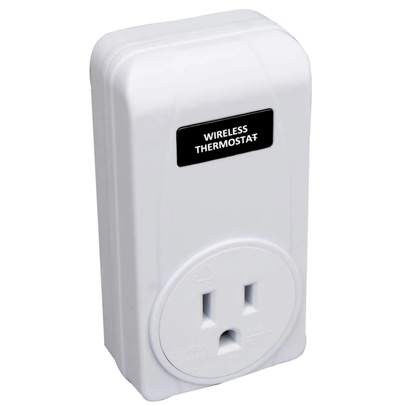 

Wireless Temperature Controller,Electric Outlet Thermostat With Remote Control Built In Temp Sensor 3 Prong Plug Heating Cooli