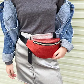 

None Women Sports Outdoor Running Waist Bag Fashion Delicate Texture Mobile Phone Bag Cross-bag Shoulder Bag