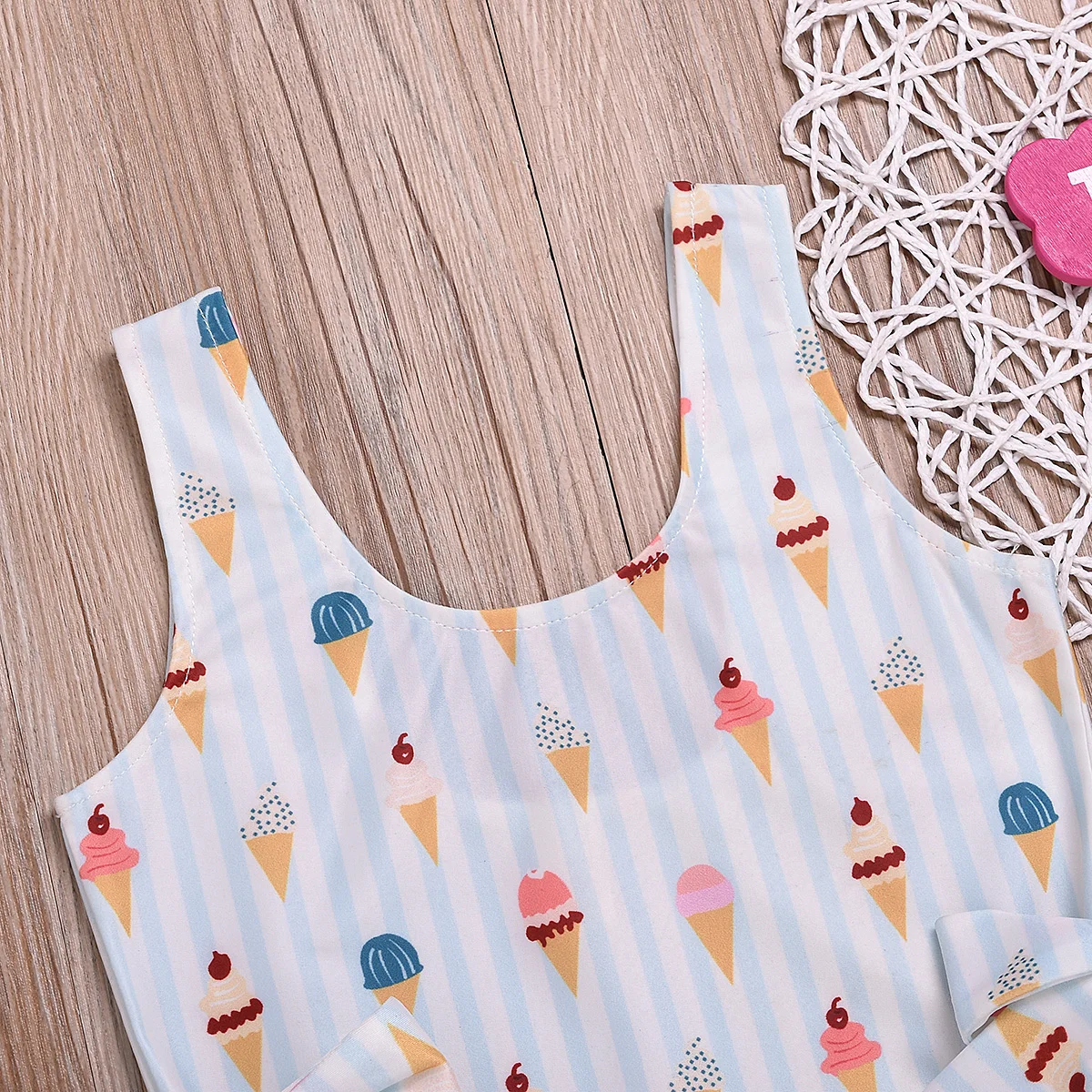 Summer kids Baby Girls Sweet tube Clothes Sleeveless Infant Bebes Bow Romper Backless Halter Jumpsuit 1pcs Outfit Sunsuit
