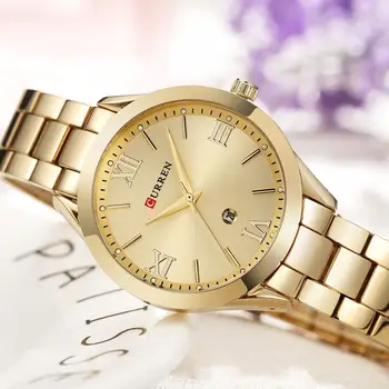 

CURREN Women Watch Luxury Fashion Watches Woman Clock Stainless Steel Simple Business Wriswatches Ladies Relogio Feminino 9007