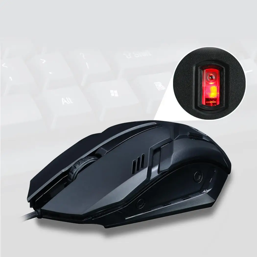 Проводная клавиатура мышь Combos USB Настольный Ноутбук офисная черная