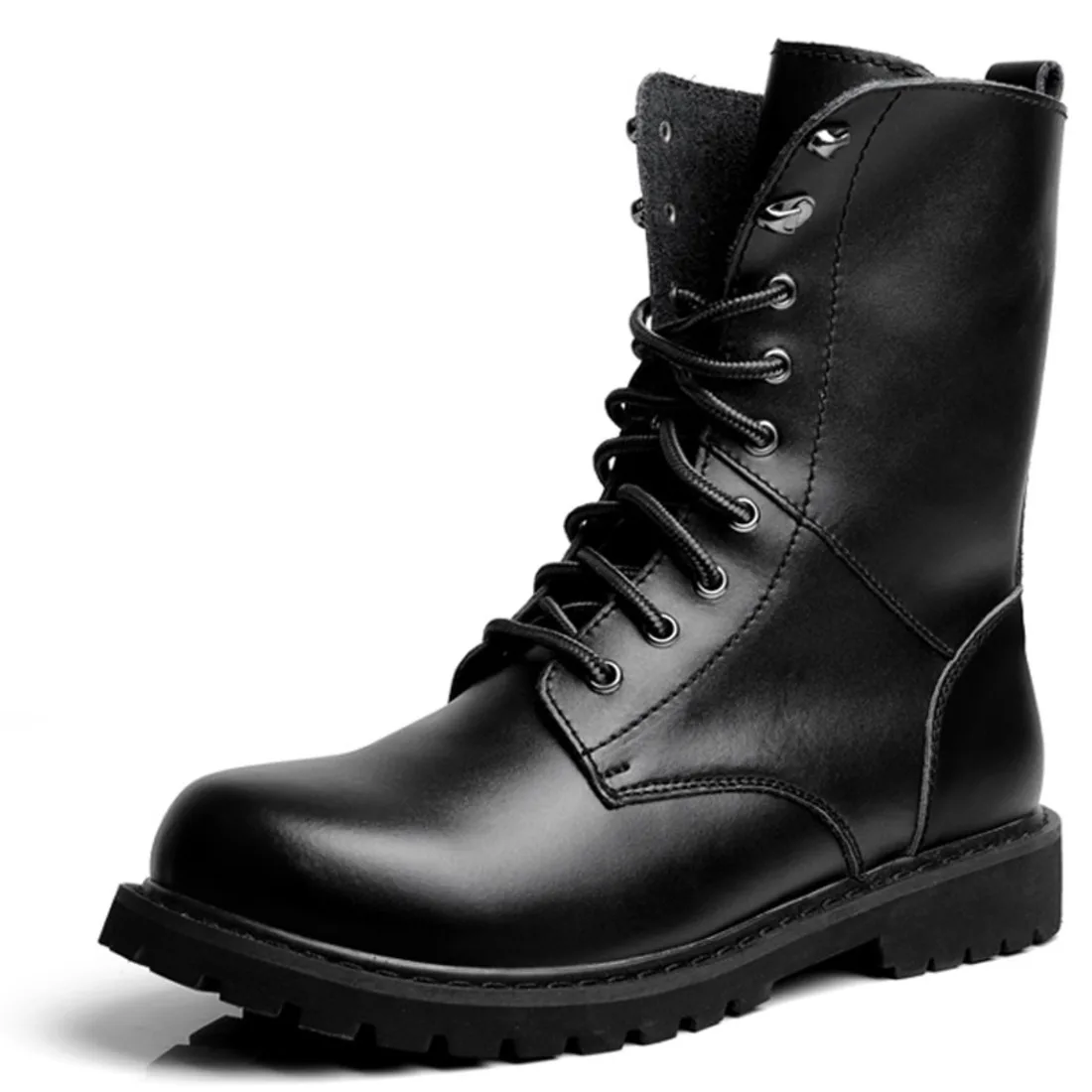 

2018 Male Shoe England Agitation Flow Martin Boots Male Boots High Help Boots Man Cowhide High Canister Imitation Shoes