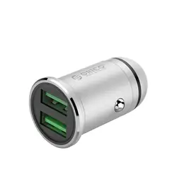 ORICO Портативный Dual Usb автомобильный телефон зарядное устройство Usb 2.4A 15,5 Вт Авто прикуриватели Splitter Быстрая зарядка устройство для Iphone samsung Xi