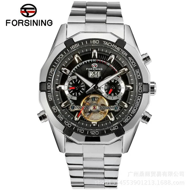 

Large dial automatic mechanical watch business casual steel belt men's watch mens watches top brand luxury