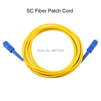 

30pcs/lot SC UPC to SC UPC Simplex 3.0mm PVC Single Mode Fiber Patch Cable jumper fiber patch cord fibra optica