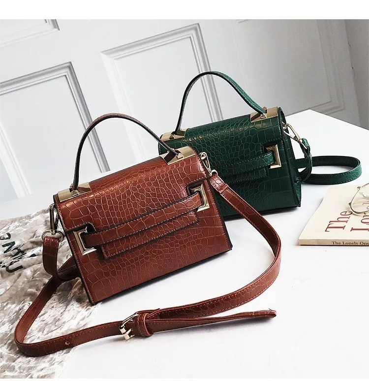 

Crocodile Crossbody Bags For Women Leather Handbags Female Small Shoulder Bag Women Messenger Bags Ladies Hand Sac Tote Bag