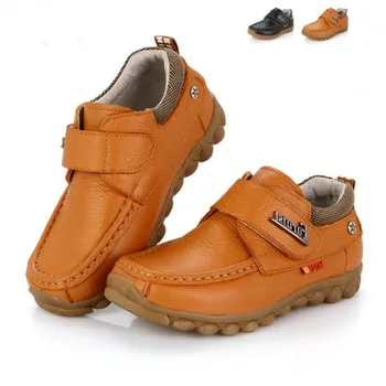 

Boys leather shoes for kids 2019 spring and autumn fashion students leather shoes casual non-slip soft bottom children's shoes