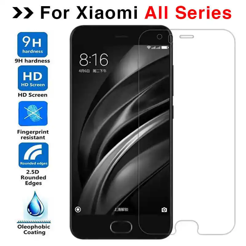 Закаленное стекло для Xiaomi Mi6 защита экрана из стекла Mi A1 A2 LITE 8 8SE 6 8PRO 5 4c |