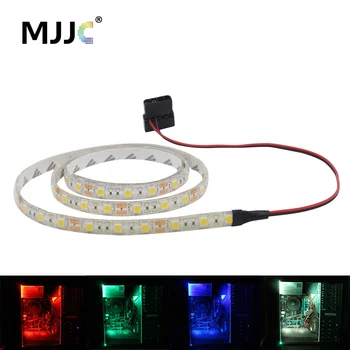 

LED Strip Computer PC Housing Case 5050 LED Stripes 50CM 1M 2M Large 4 Pin Interface 12V DC Background Strip Tape for Computer