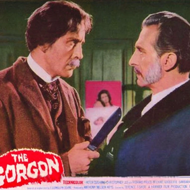 The Gorgon From Left: Christopher Lee Peter Cushing 1964