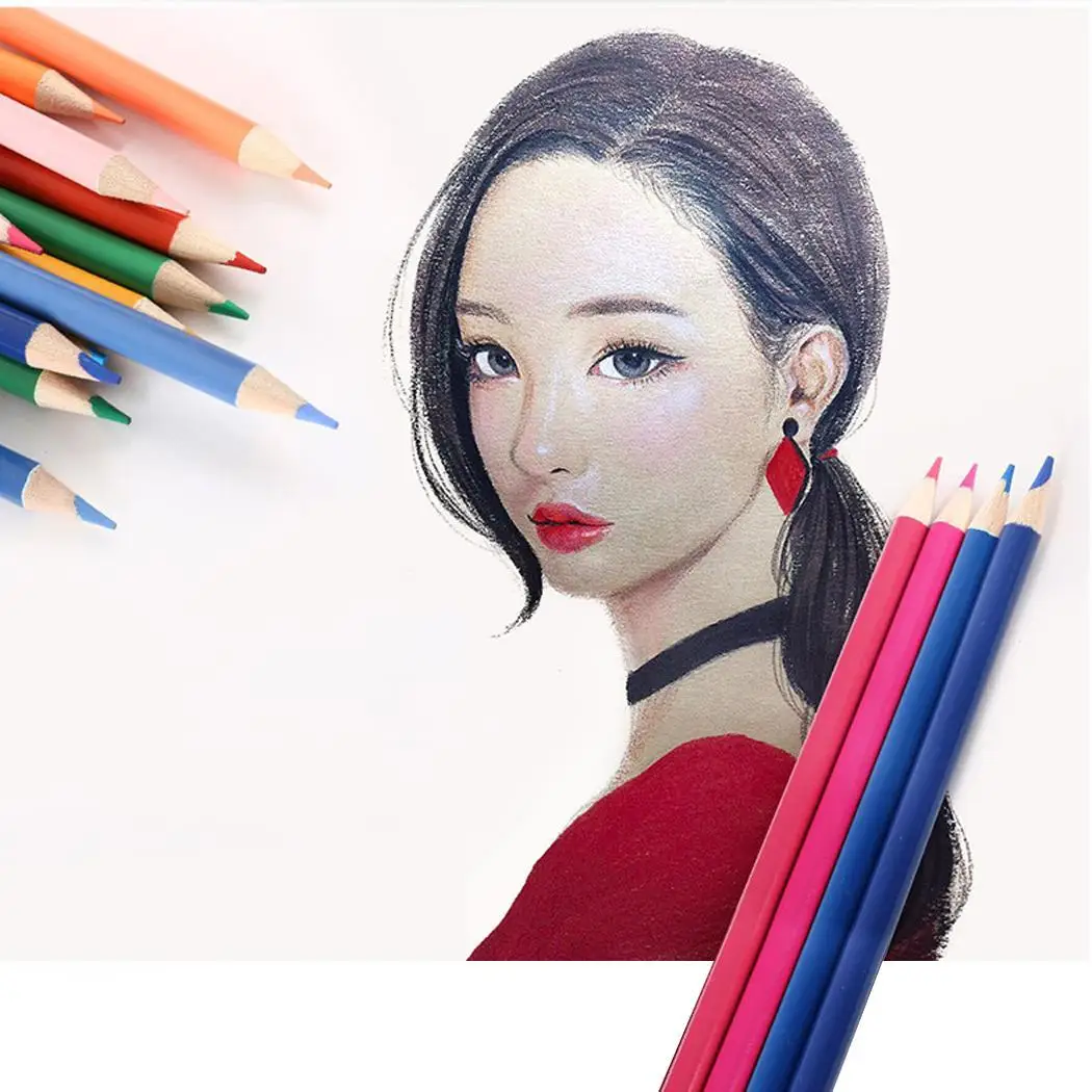 

Oil Color Pencil Drawing Wood Artist Painting Oil Color Pencils 120 Colors, 150 Colors, 160 Colors Set Gift, >3Years