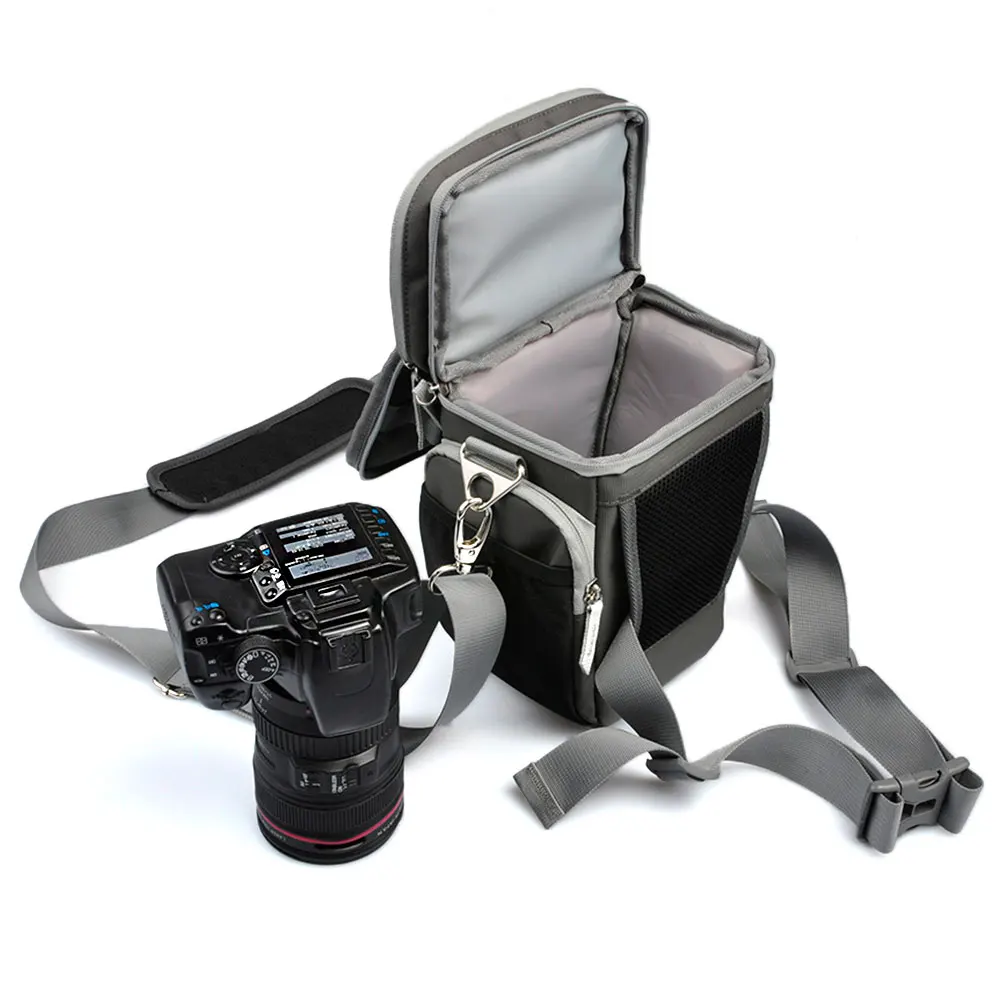 

D1 Protable Camera Shoulder Bags Digital Camera soft sling Backpacks Photo Video Carry Case with Rain Cover for DSLR Canon Nikon