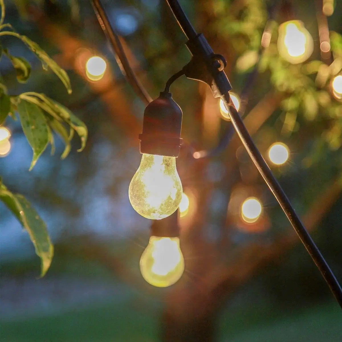 Waterproof 9 LED Bulbs String Lights Indoor Outdoor Commercial Grade