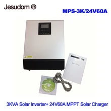 3KVA солнечный гибридный инвертор 24Vdc к 230Vac с 60A MPPT Солнечный контроллер заряда