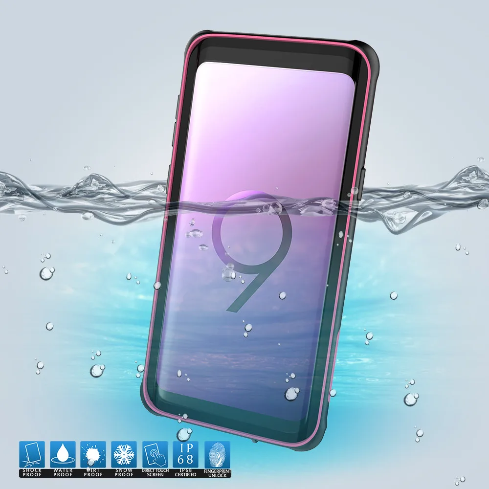 

CASEWIN Waterproof mobile phone Case for Samsung Galaxy S9 Plus Case Dirtproof Shell with Separate Stand for Galaxy S9 Plus case