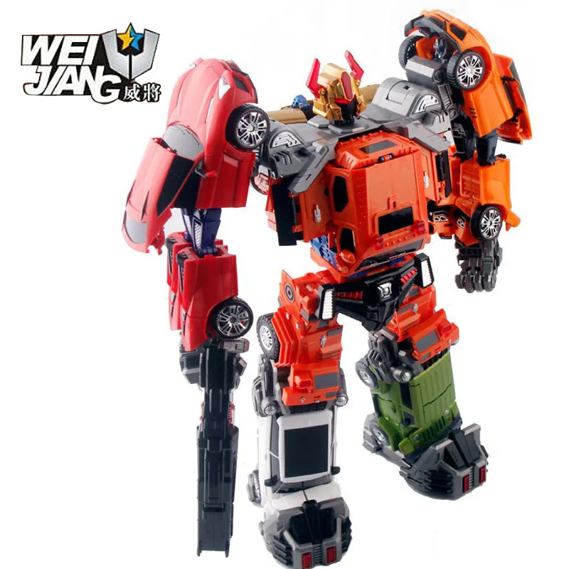 

WEIJIANG W8001-6 Transformation Gunpla Figma Anime Movie Series Figure Model Deformable Robot Big Size Abs Plastic Toy For Boy