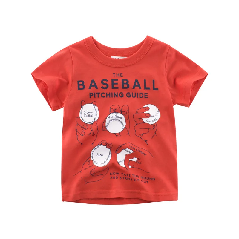 

2019 Summer New Children's Casual Short Sleeve Cotton Round Neck Soild Color Sports Soft T-shirt Kids Clothes