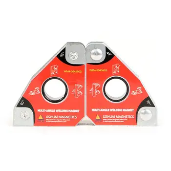 

2pcs/set Multi-angle Mini Welding Magnet/Neodymium Magnetic Clamp for Holding Twin Pack Welding Positioner 30 60 45 90 degrees