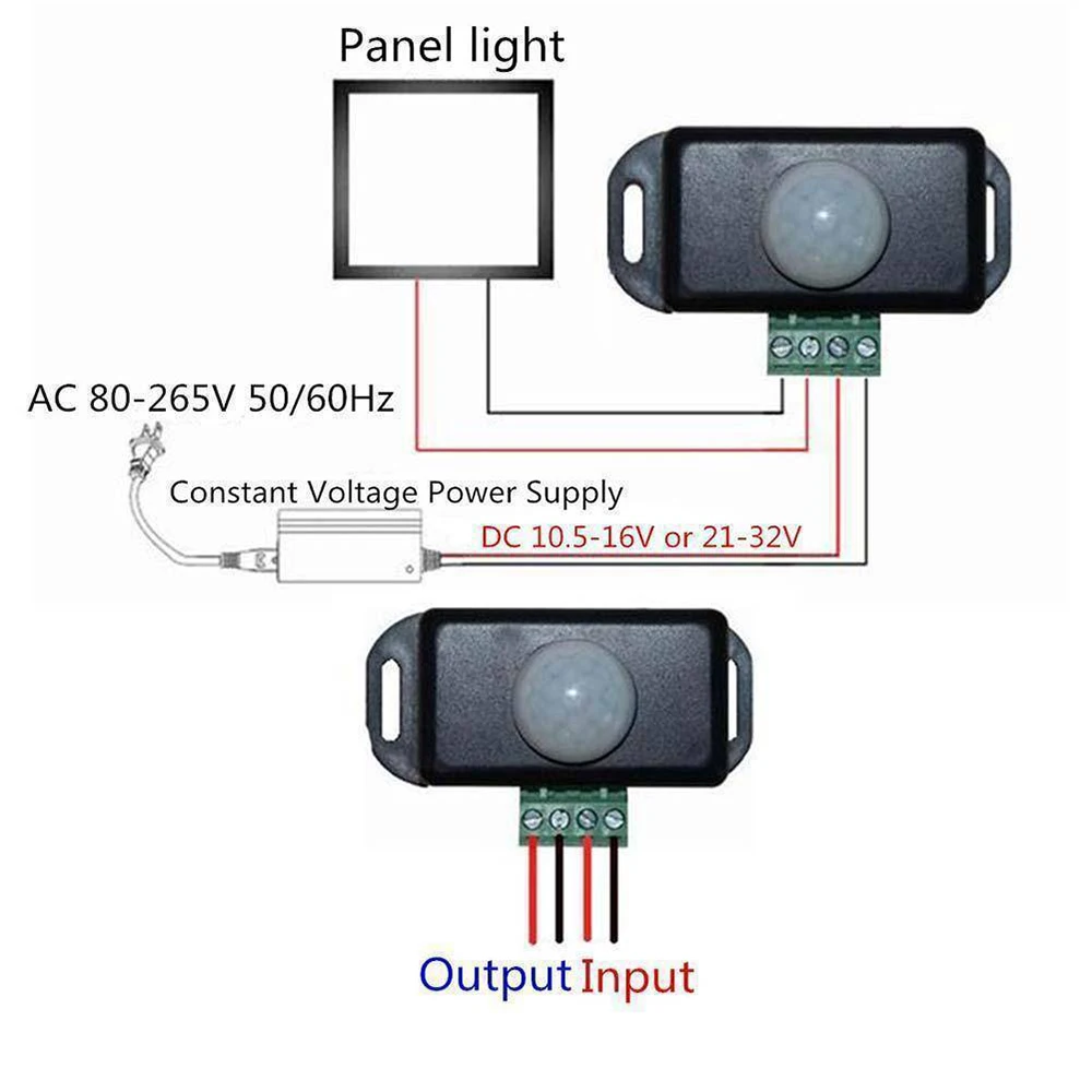 DC 12 V 24 6A автоматический переключатель датчика движения PIR ИК инфракрасный
