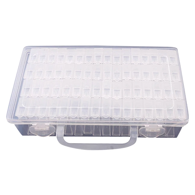 

64 Lattices Adjustable Plastic Storage Box Storage Box Box For Jewelry Diamond Embroidery Craft Bead Pill Storage Tool