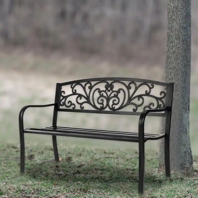2 Pcs Patio Outdoor Cushioned Coffee Table Seat High Quality