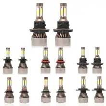 DICN фар автомобиля галогеновые лампочки X7 Серия COB Светодиодный фар автомобиля луковицы 6500 K 8000LM 360 луч авто фары серый автомобиль стиль