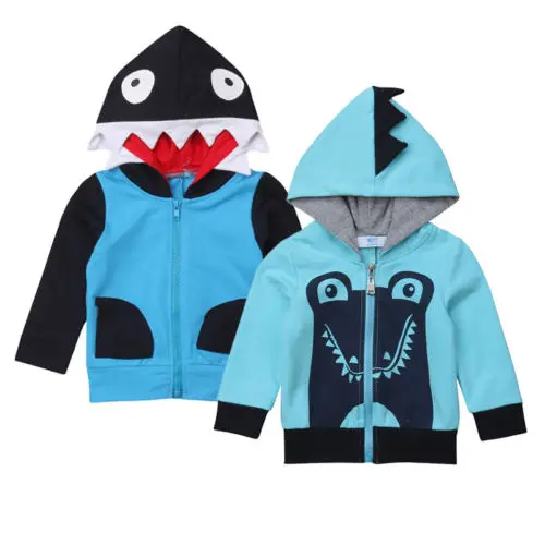 

Boy boyGirl Autumn Sweatshirt 3D Shark Hoodies Hooded Jacket for Baby boy Girl Children Clothes Kid Toddler Clothing 1-6Y